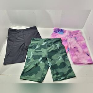 OLD NAVY LOT OF 3 ACTIVE POWERSOFT HIGH WAISTED BIKER SHORTS SIZE L(10-1…